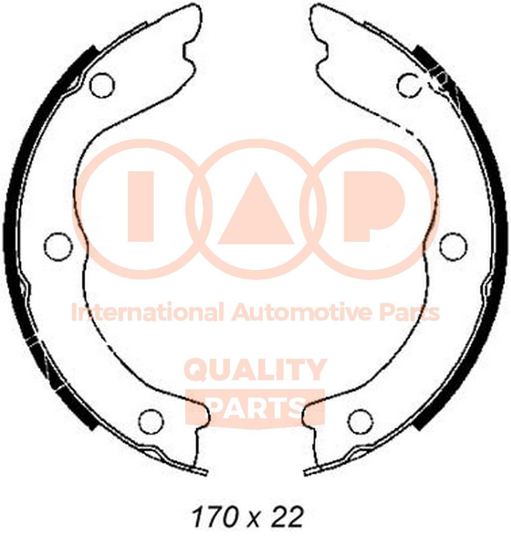 IAP QUALITY PARTS Jarrukenkäsarja, seisontajarru 705-13100 IAP QUALITY PARTS Käsijarrukenkä FORD USA 705-13100