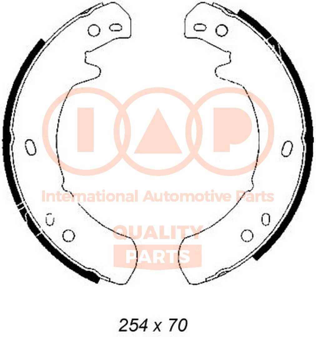 IAP QUALITY PARTS Sada brzd. čeľustí parkov. brzdy 705-14031 705-14031 Čeľustí parkovacej brzdy LAND ROVER RANGE ROVER IAP QUALITY PARTS