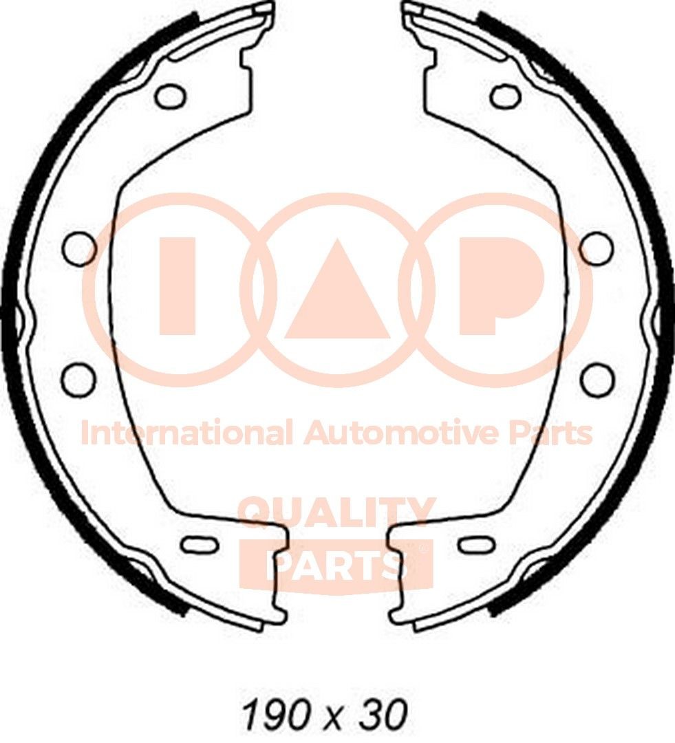 IAP QUALITY PARTS Bremseskosett, håndbrems 705-14073 Håndbrekksko IAP QUALITY PARTS M-Klasse 705-14073 billige