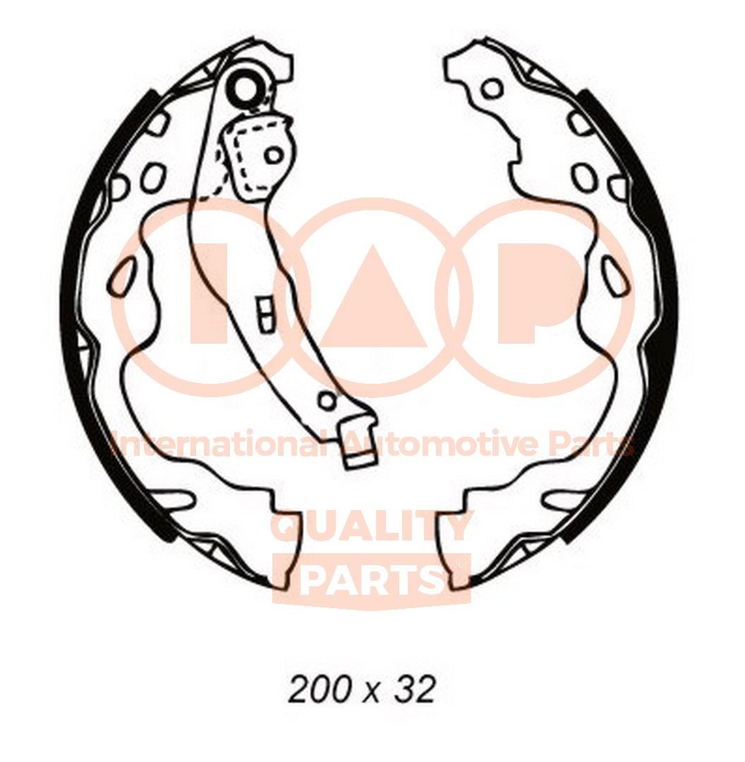 IAP QUALITY PARTS Jogo de maxilas de travão 705-17001 Freios a tambor IAP QUALITY PARTS Suzuki JIMNY 705-17001