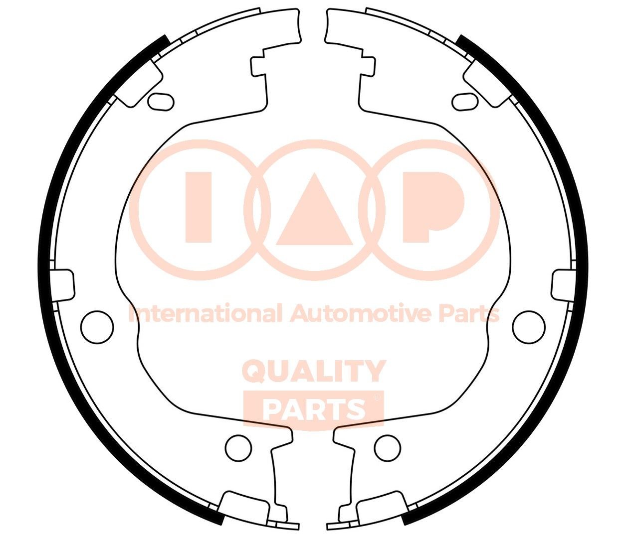 IAP QUALITY PARTS Handbromsbackar 705-21084 LAND ROVER parkeringsbromsbelägg IAP QUALITY PARTS 705-21084