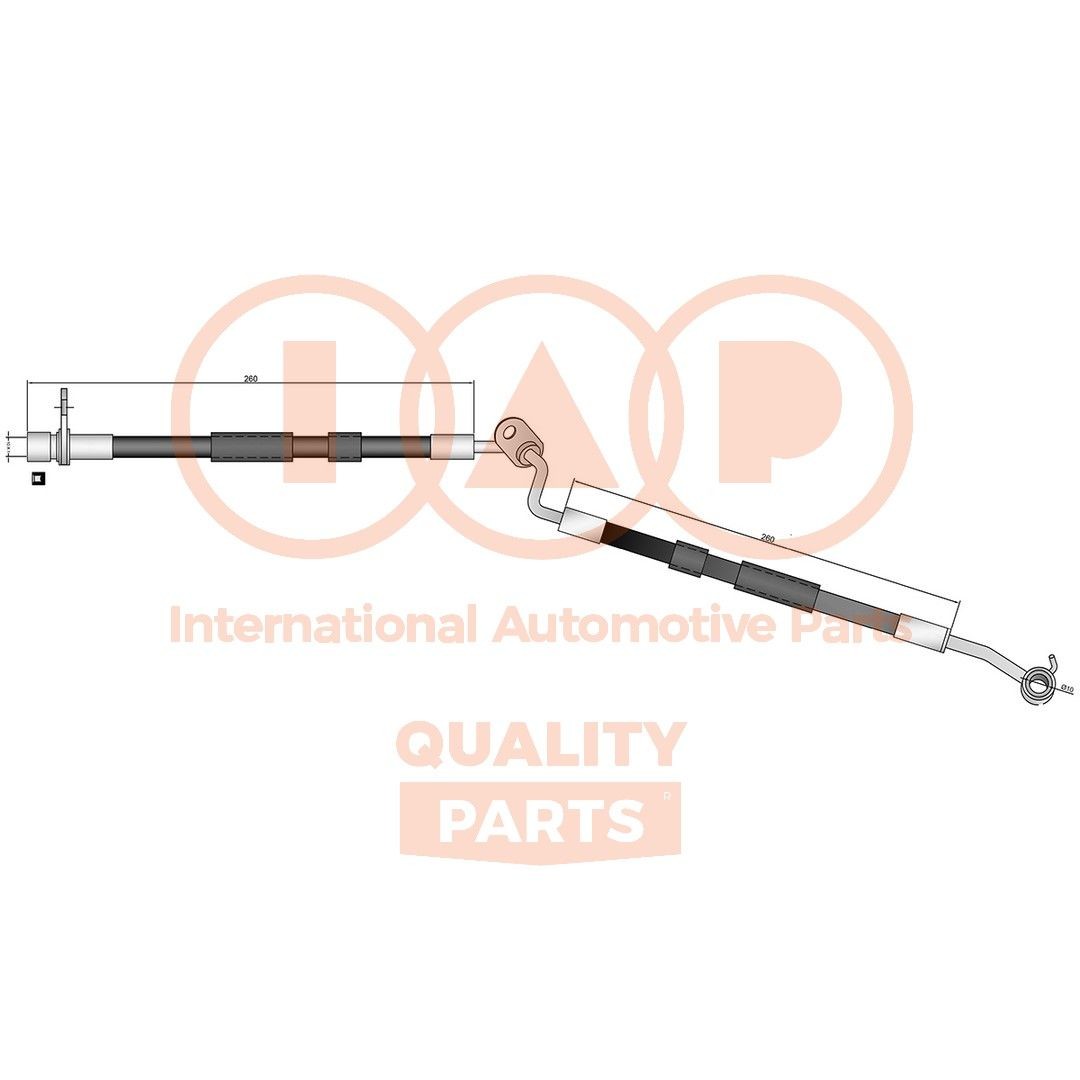 IAP QUALITY PARTS Tubo flexível de travão 708-11059 708-11059 Flexível de travão MAZDA 323 IAP QUALITY PARTS