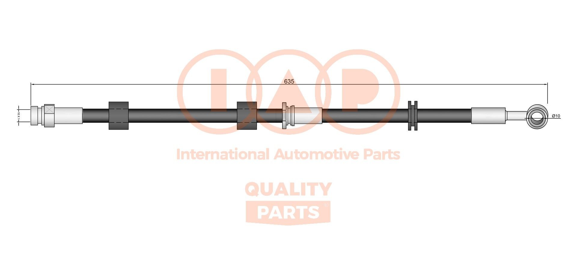 IAP QUALITY PARTS Ελαστικός σωλήνας φρένων 708-12159 708-12159 Ελαστικός σωλήνας φρένων MITSUBISHI SPACE STAR IAP QUALITY PARTS