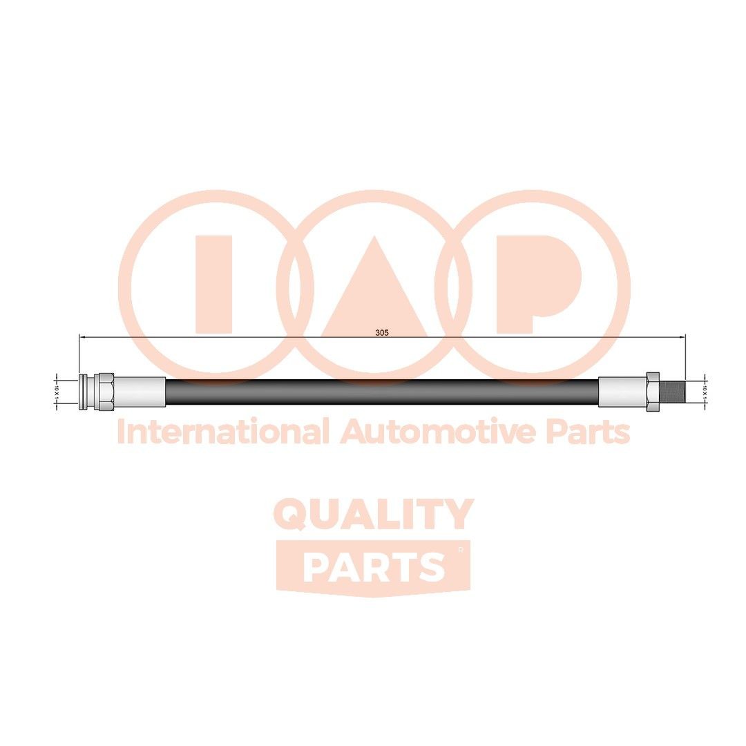 IAP QUALITY PARTS Ελαστικός σωλήνας φρένων 708-12161 708-12161 Ελαστικός σωλήνας φρένων MITSUBISHI SPACE STAR IAP QUALITY PARTS