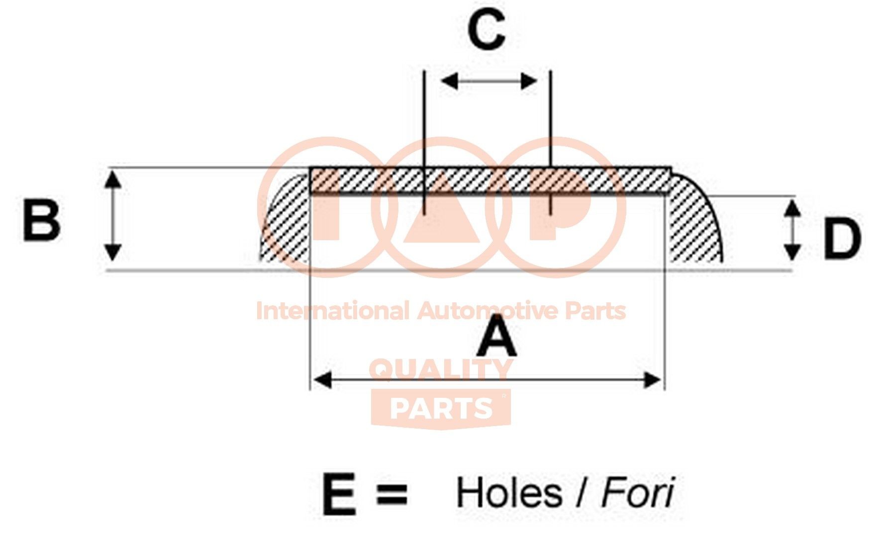 IAP QUALITY PARTS Tambour de frein 710-17006 Frein à tambour IAP QUALITY PARTS CITROËN 710-17006