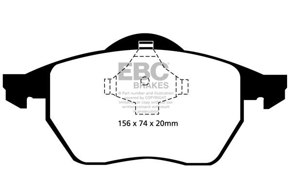 EBC Brakes Brzdové doštičky/platničky DP21324 DP21324 EBC Brakes Športové brzdové doštičky Audi lacné