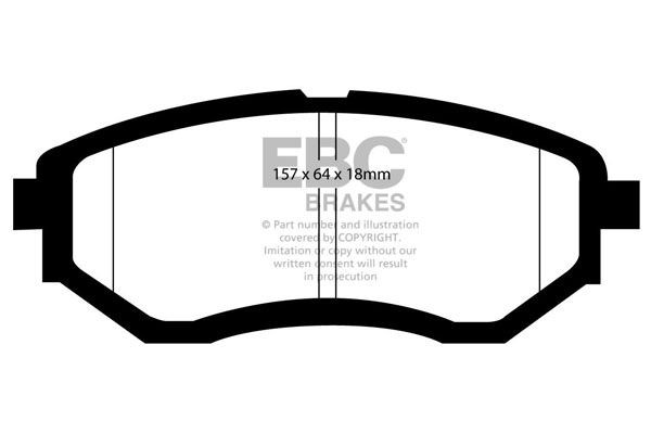 EBC Brakes Remblokken DP21583 DP21583 Remblok SUBARU LEGACY EBC Brakes