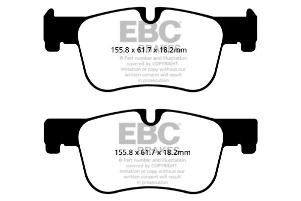 EBC Brakes Bremseklodser DP22143 EBC Brakes Bremseklodssæt HYUNDAI DP22143