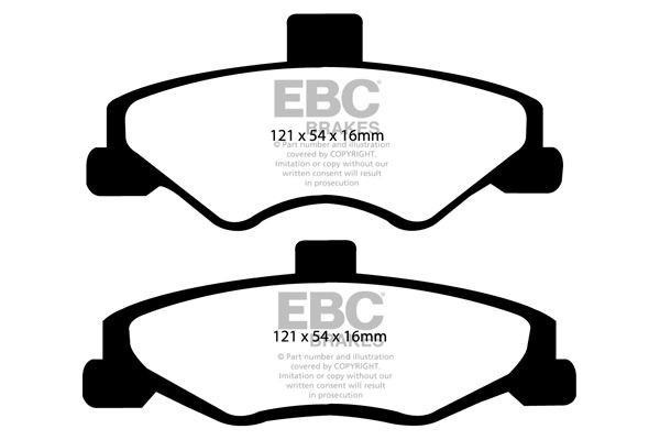 EBC Brakes Bromsbelägg DP31323C EBC Brakes DP31323C Bromsbelägg Camaro IV Coupe original