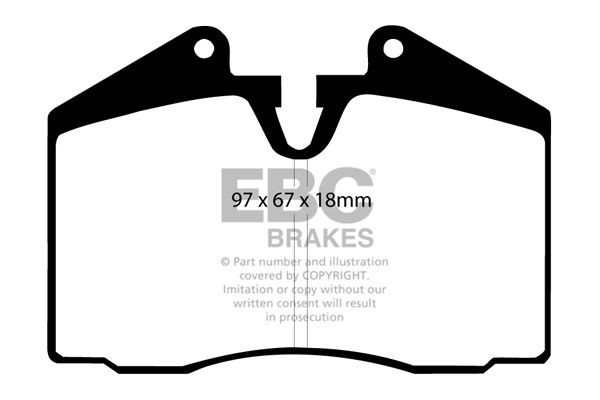 EBC Brakes Bremseklodser DP3612C EBC Brakes DP3612C 512 M Bremseklodssæt pris