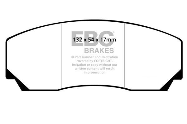 EBC Brakes Bromsbelägg DP4002R EBC Brakes DP4002R Bromsbelägg ASTON MARTIN Virage Vantage Coupe 5.3 V600 600 hk 2000