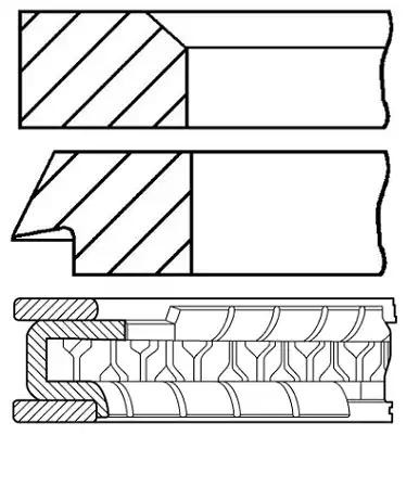 GOETZE ENGINE Piston Ring Kit 08-214100-00 GOETZE ENGINE 08-214100-00 genuine F-350 XI piston ring set price