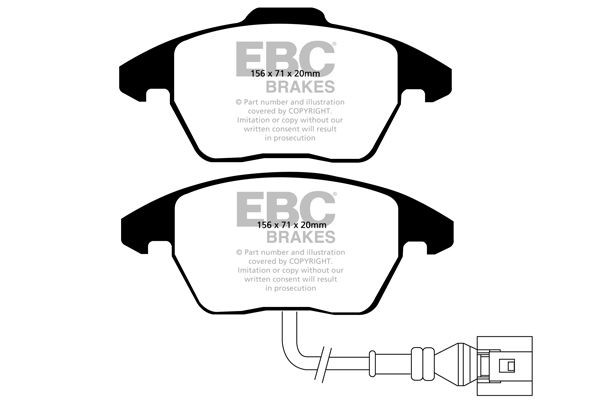 EBC Brakes Brzdové doštičky/platničky DP41517R Brzdová platnička EBC Brakes TIGUAN DP41517R lacné