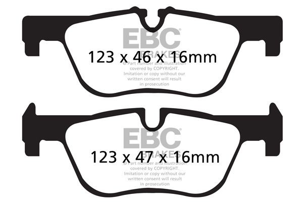 EBC Brakes Brake pad set DP42132R DP42132R EBC Brakes BMW set of brake pads