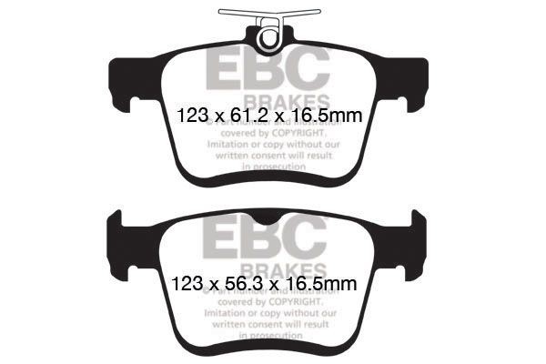 EBC Brakes Τακάκια φρένων DP42153R DP42153R Σετ τακάκια SKODA FABIA EBC Brakes