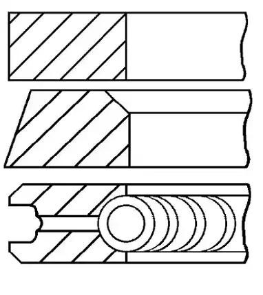 GOETZE ENGINE Σετ δακτυλίων εμβόλου 08-214500-10 GOETZE ENGINE 08-214500-10 Σετ δακτυλίων εμβόλου