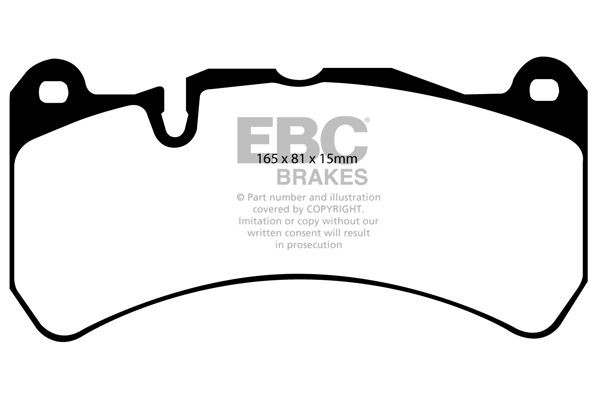 EBC Brakes Bremžu kluči DP51591NDX DP51591NDX Bremžu klucis ALFA ROMEO 147 EBC Brakes