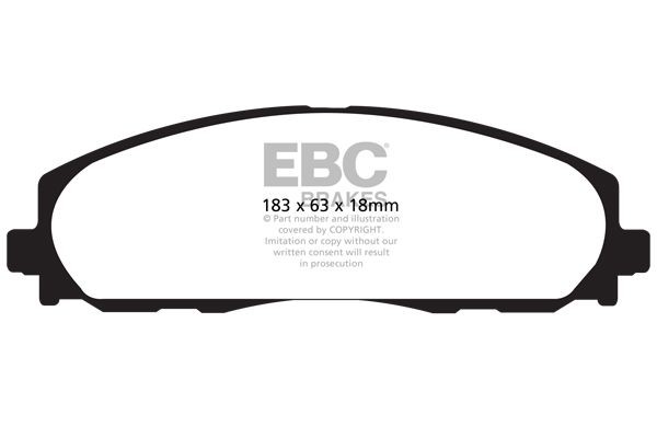 EBC Brakes Bremseklodser DP61888 DP61888 Bremseklods FIAT SEDICI EBC Brakes