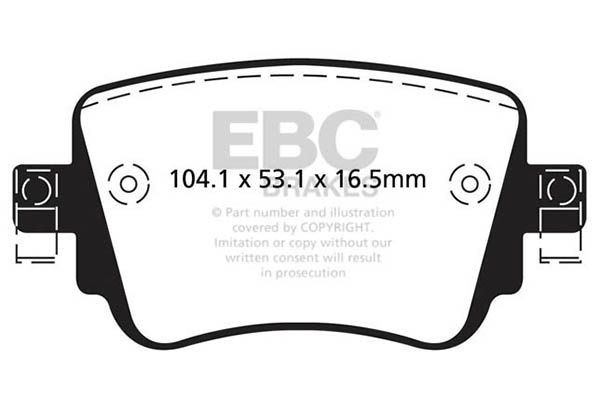 EBC Brakes Brzdové doštičky/platničky DP91517 DP91517 Brzdové platničky EBC Brakes VOLKSWAGEN TIGUAN