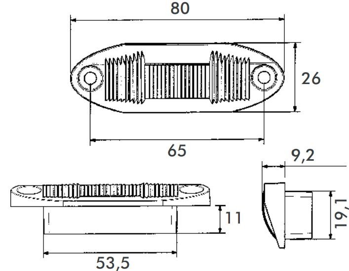 PROPLAST Nummerskiltlys 40113004 40113004 PROPLAST Glødelampe nummerskiltlys Audi billige