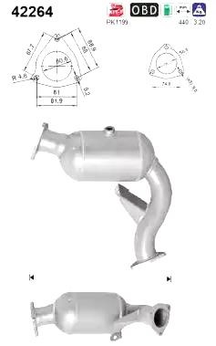 Katalysator VEGAZ AK-326 VEGAZ AK-326 Udstødning katalysator AUDI A5 2017