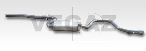 Bagpotte VEGAZ AS-362 VEGAZ AS-362: Lyddæmper udstødning Audi A3 2005