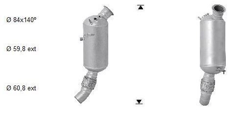 Filtre à particules VEGAZ BK-859SIC VEGAZ BK-859SIC: Filtre à particules à suie échappement BMW Série 4 2025