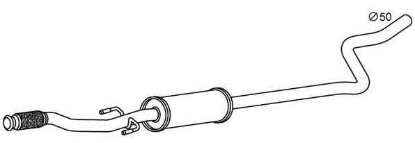 VEGAZ Mellempotte CS-362 Mellemdæmper VEGAZ Dodge NITRO CS-362