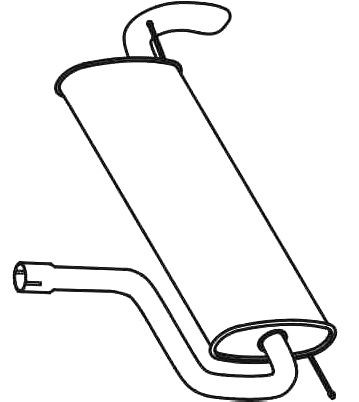 Bagpotte VEGAZ FS-706 VEGAZ FS-706: Lyddæmper udstødning Ford FOCUS 2010