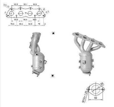 VEGAZ Katalysator HUK-306 VEGAZ HUK-306 Katalysator Kia Sportage QL pris