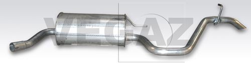 VEGAZ Silencieux arrière KS-198 Kia PICANTO Pot silencieux VEGAZ KS-198