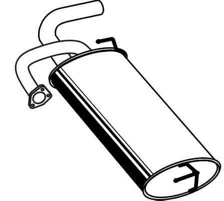 Bakre ljuddämpare VEGAZ MIS-244 VEGAZ MIS-244 Ljuddämpare sport och universal Dodge JOURNEY 2025