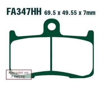 EBC Brakes Plaquettes de frein FA347HH Hyundai i20 Plaquettes de frein EBC Brakes FA347HH