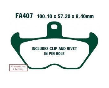 EBC Brakes Bremžu kluči FA407 Bremžu klucis EBC Brakes EXPERT FA407 lēti