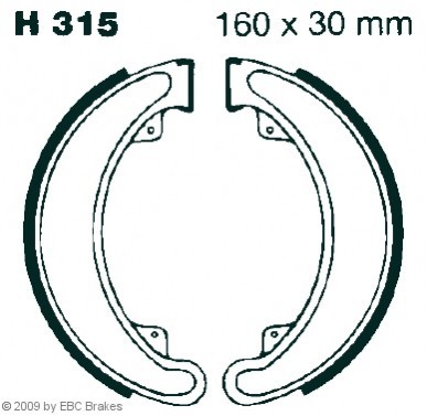 EBC Brakes Bremsbackensatz H315 H315 EBC Brakes Bremsbelagsatz Trommelbremse HONDA Kosten