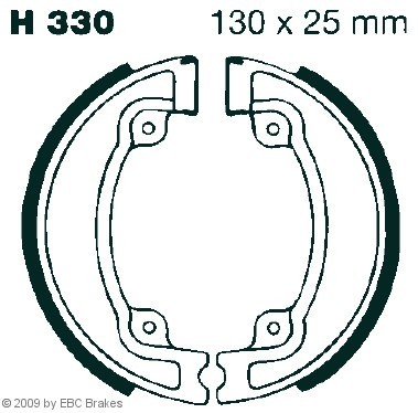 EBC Brakes Σετ σιαγόνων φρένων H330 Παπουτσια φρενων EBC Brakes KONA H330 φθηνά