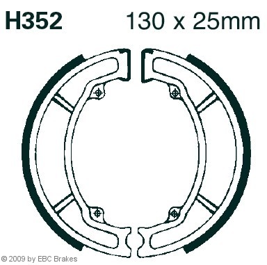 EBC Brakes Bremsbackensatz H352 H352 Trommelbremse EBC Brakes HONDA Kosten