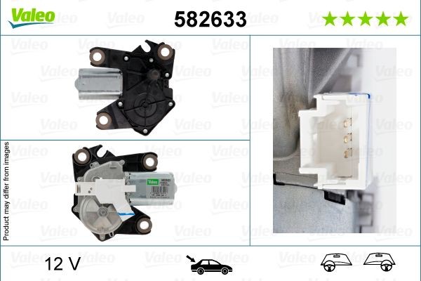 VALEO Stikla tīrītāju motors 582633 VALEO 582633 orģinālās Stiklu tīrītāju mehānisma motors Peugeot 207 SW cena
