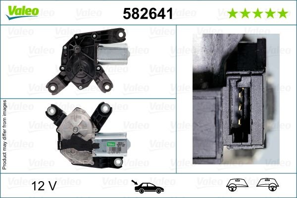 Moteur d'essuie-glace VALEO 582641 VALEO 582641: Moteur balai d'essuie-glace Opel CORSA 2025