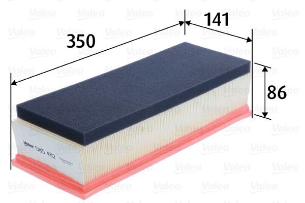 VALEO Vzduchový filter 585482 Vzduchový filter VALEO SAXO 585482 lacné
