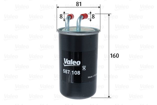 VALEO Φίλτρο καυσίμου 587108 Φίλτρο πετρελαίου MITSUBISHI VALEO 587108