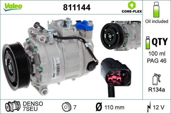 VALEO Compresseur de climatisation 811144 811144 Compresseur de climatisation VALEO AUDI Q3