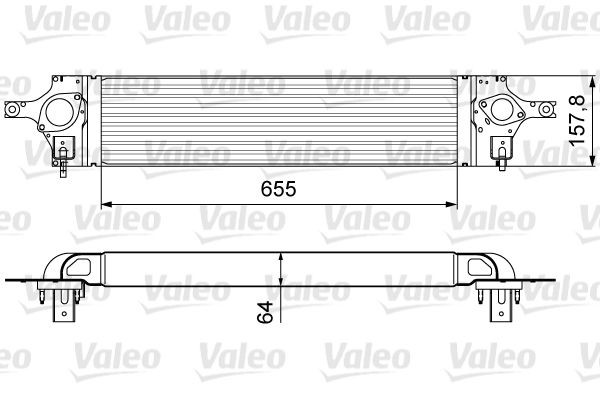 VALEO Ιντερκούλερ 818358 Intercooler VALEO Renault 19 818358