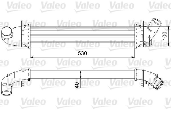 VALEO Intercooler 818544 VALEO 818544 Échangeur d'air Logan I Berline prix