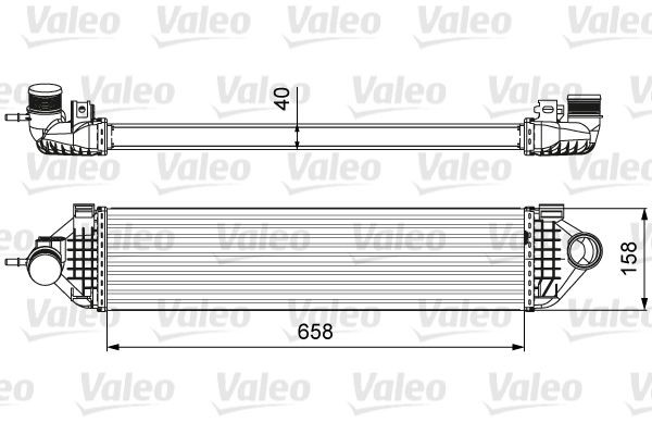 VALEO Intercooler 818600 818600 Intercooler VALEO FORD TRANSIT COURIER