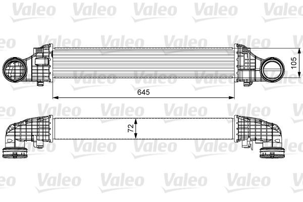 VALEO Intercooler 818606 818606 Ladeluftkjøler MAZDA MX-6 VALEO