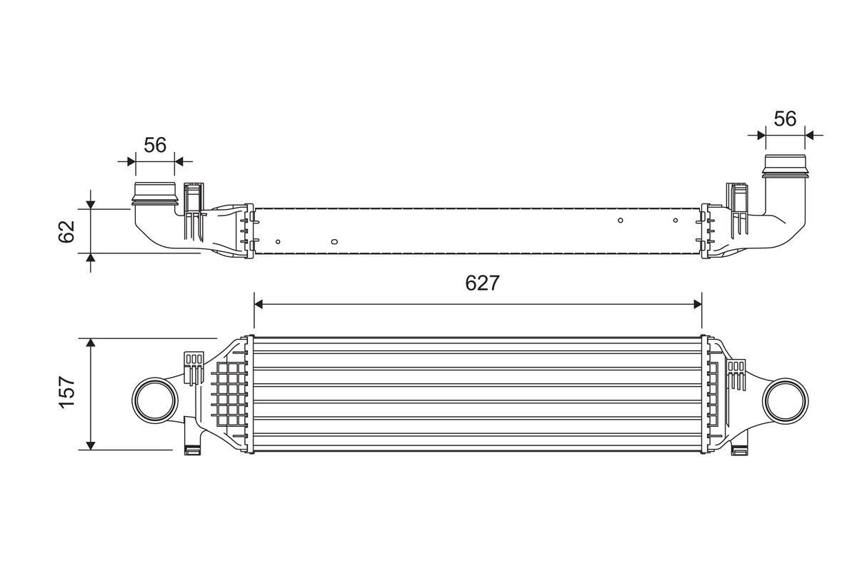 VALEO Intercooler 818624 Échangeur de turbo VALEO Série 111 818624 pas cher