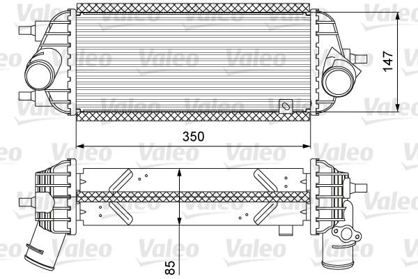 VALEO Vahejahuti 818626 Õhuradiaator VALEO GRANDEUR 818626 odav