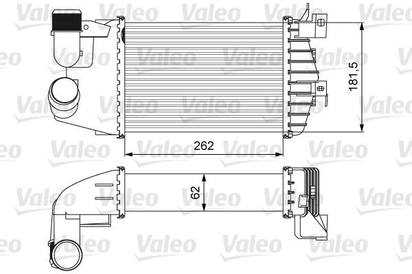 Intercooler VALEO 818627 VALEO 818627 Radiador do ar de sobrealimentação OPEL ZAFIRA 2012