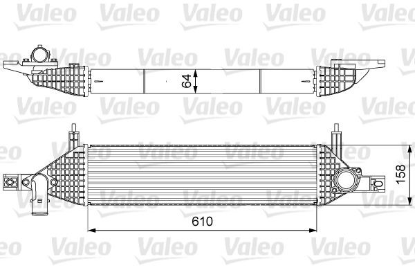 VALEO Intercooler 818633 Intercooler VALEO X-TRAIL 818633 billige
